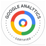 Google analytics badge on vedgexdigital.com