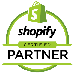 Vedgex digital is a Shopify partner having this Shopify partner logo on vedgexdigital.com